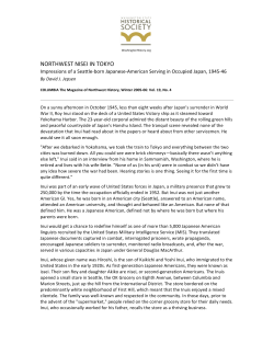 northwest nisei in tokyo - Washington State Historical Society