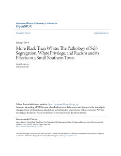 More Black Than White: The Pathology of Self