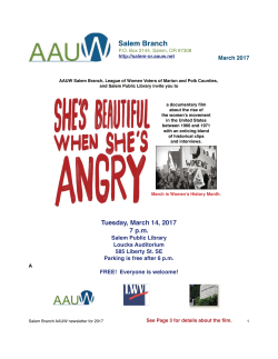 March 2017 - (OR) Branch