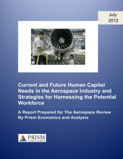 Current and Future Human Capital Needs in the Aerospace Industry