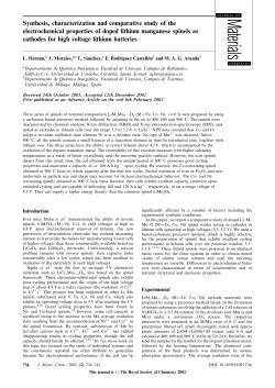 Synthesis, characterization and comparative study of the
