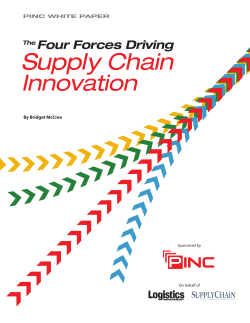 The Four Forces Driving Supply Chain Innovation