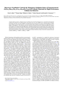Microwave Irradiation Controls the Manganese Oxidation States of