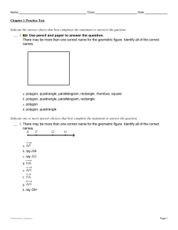 Chapter 1 Practice Test