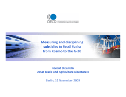 Measuring and disciplining subsidies to fossil fuels: from Kosmo to