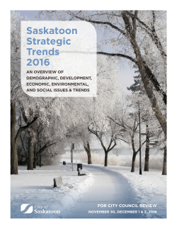 Saskatoon Strategic Trends 2016