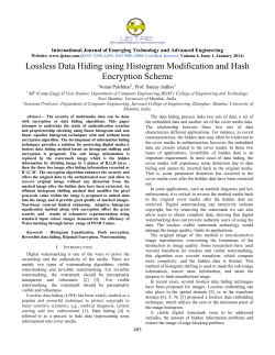 Lossless Data Hiding using Histogram Modification and