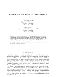 RANDOM WALK AND HYPERPLANE