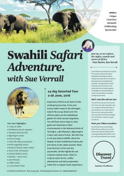 2016 Swahili Flyer Email - Discover Travel Christchurch
