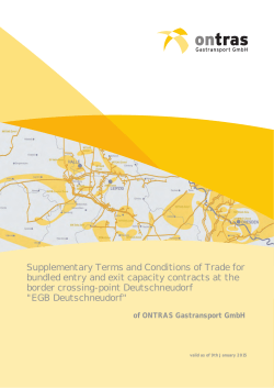 Supplementary Terms and Conditions of Trade for bundled entry
