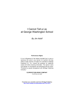 I Cannot Tell a Lie at George Washington School - epc
