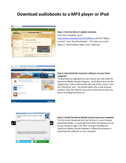 audiobooks to a MP3 player or iPod