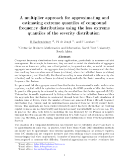 A multiplier approach for approximating and estimating extreme
