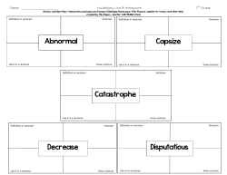 Abnormal Disputatious Decrease Catastrophe Capsize