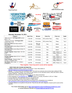 For more information go to http://georgetowncyclocrossfestival