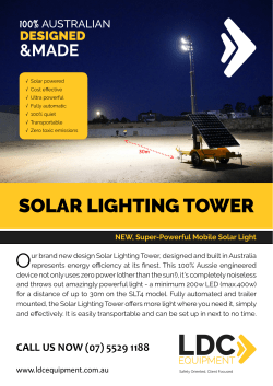 solar lighting tower