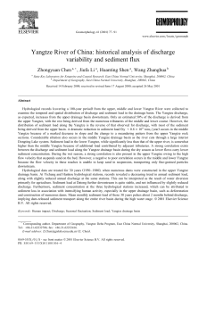 Yangtze River of China: historical analysis of discharge