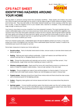 cfs fact sheet identifying hazards around your home