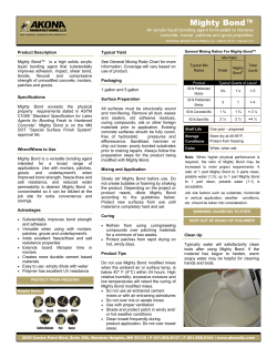 Mighty Bond - TCC Materials