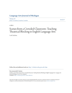Teaching Theatrical Blocking in English Language Arts