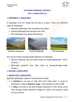 LANDSCAPES - Junta de Andaluc&iacute;a