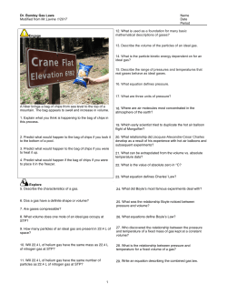 5.1 Gas Laws - Google Sites