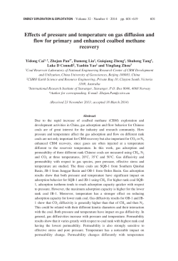 Effects of pressure and temperature on gas diffusion and flow for
