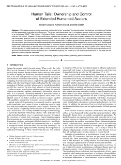 Human Tails: Ownership and Control of Extended Humanoid Avatars