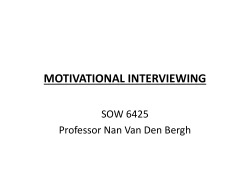 Motivational Interviewing