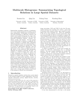 Multiscale Histograms - University of Queensland