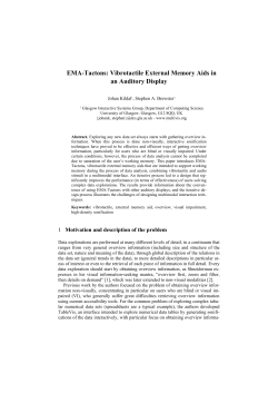 EMA-Tactons: Vibrotactile External Memory Aids in the Auditory