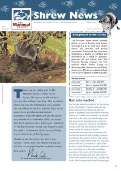 Shrew News - The Mammal Society