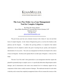 H:\Client Services\Articles and Publications\Lone Pine Orders as a