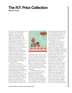 The RF Price Collection - Museums and Collections