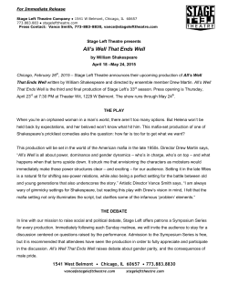 All`s Well That Ends Well