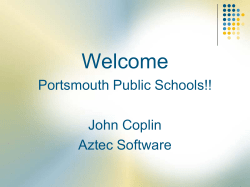 AZTEC Overview PPS August 2014