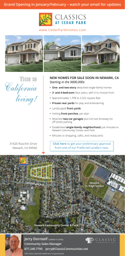 California living! - Classics at Cedar Park