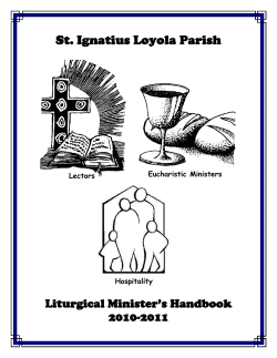 Handbook for Liturgical Ministers