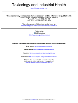 Organic mercury compounds: human exposure and its relevance to