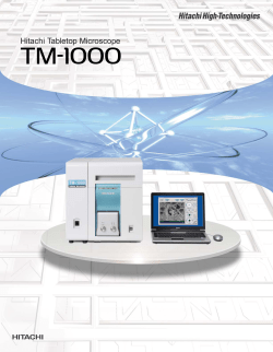 Hitachi Tabletop Microscope