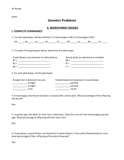 Genetics Problems