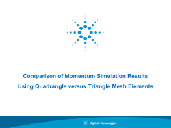 Comparison of Momentum Simulation Results Using