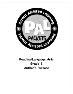 National PAL ENI RG3 Authors Purpose