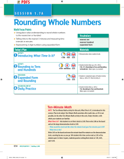 Rounding Whole Numbers