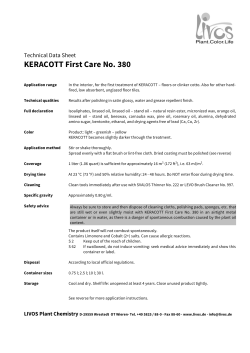 380 KERACOTT Maintenance