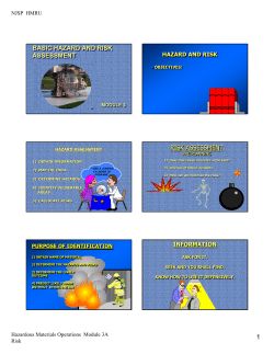 NJSP-HM Operations 06009 Student Hand-out Mod 3
