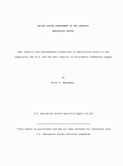 Heat capacity and thermodynamic properties of equilibrium sulfur to