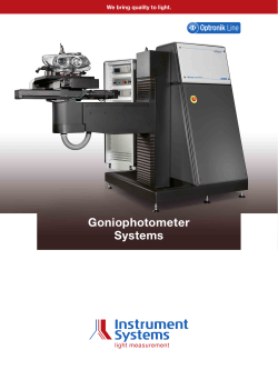 Goniophotometer Systems