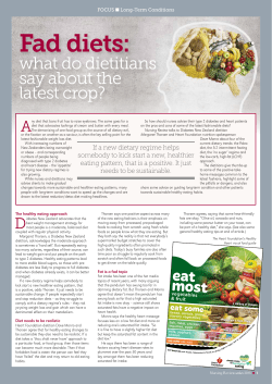 to the 4 page fad diets PDF