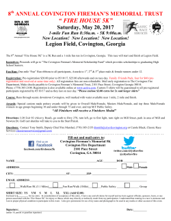 2017 Firehouse 5k Registration